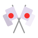 crossed flags