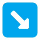 down-right arrow