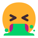 kotzendes Gesicht