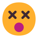 face with crossed-out eyes