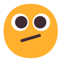 face with diagonal mouth