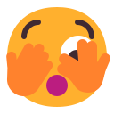 face with peeking eye
