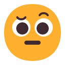 face with raised eyebrow