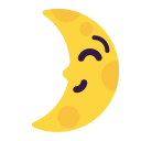 first quarter moon face