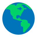 globe showing Americas