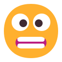Grimassen schneidendes Gesicht