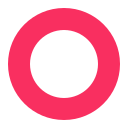 hollow red circle