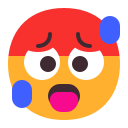schwitzendes Gesicht