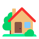 house with garden