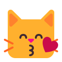kissing cat