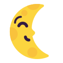 last quarter moon face