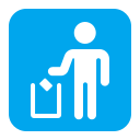 litter in bin sign