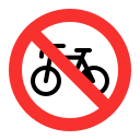 no bicycles