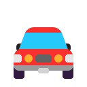 oncoming automobile