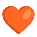cuore arancione