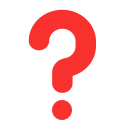 red question mark
