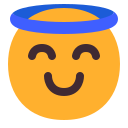 smiling face with halo