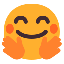 smiling face with open hands