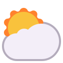 sun behind cloud
