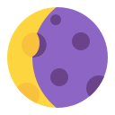 waning crescent moon