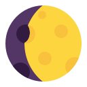 waxing gibbous moon