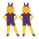femmes avec des oreilles de lapin