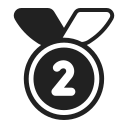 2nd place medal