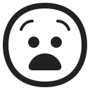 anguished face