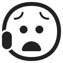 anxious face with sweat