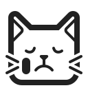 wajah kucing menangis