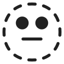 dotted line face
