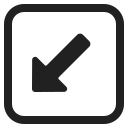 down-left arrow