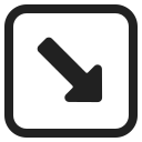 down-right arrow