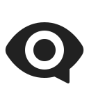 eye in speech bubble