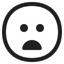 frowning face with open mouth