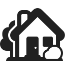 house with garden