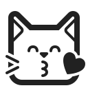 kissing cat