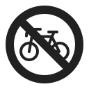 no bicycles