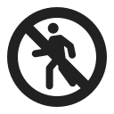 no pedestrians