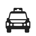 oncoming police car