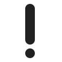 red exclamation mark