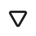 red triangle pointed down
