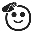 saluting face
