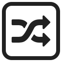shuffle tracks button