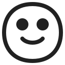 slightly smiling face