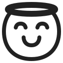 smiling face with halo