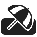 umbrella on ground